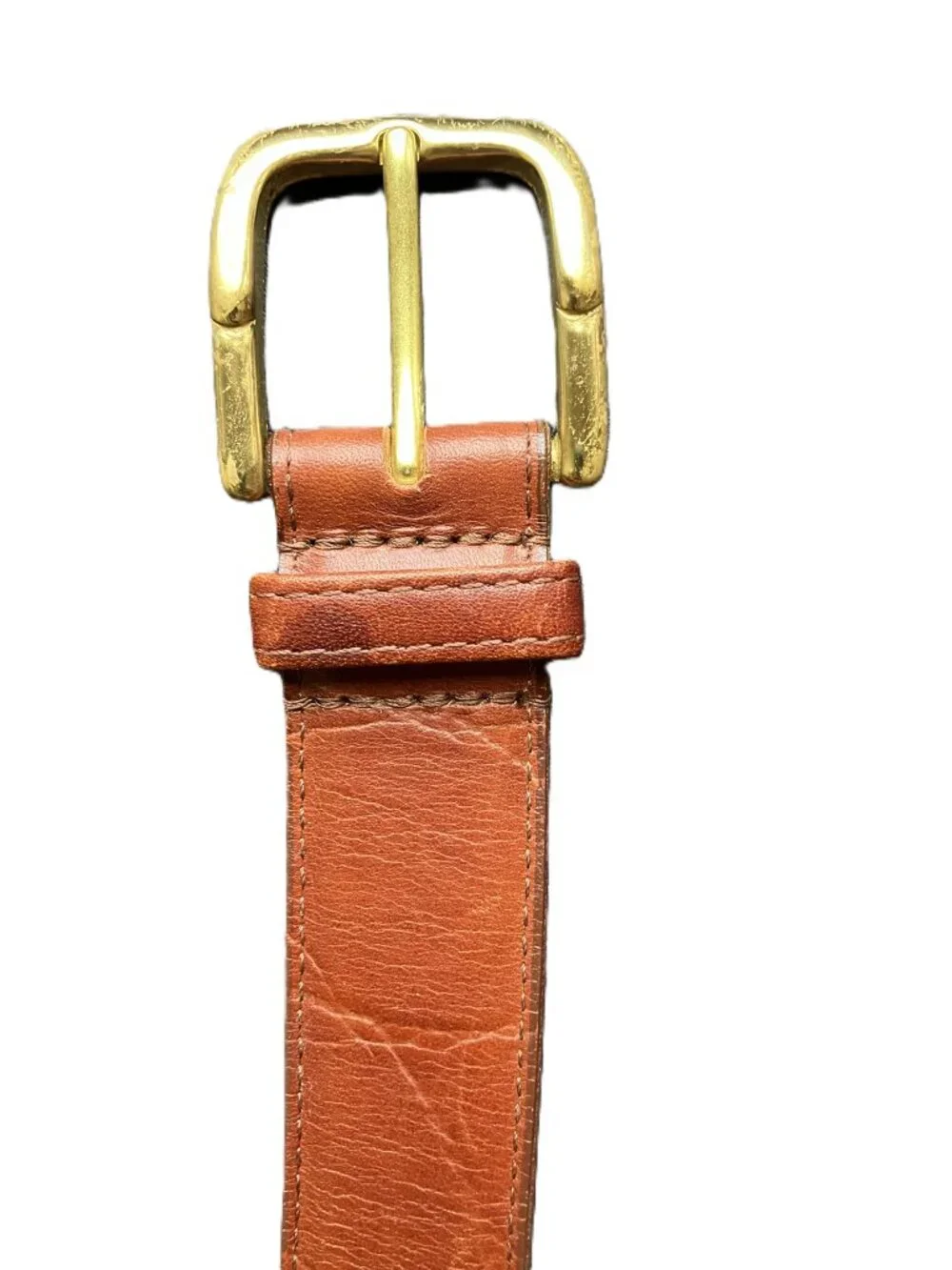 Cartoni Genuine Leather Belt Solid Brass Buckle Brown 36 Made in South Africa